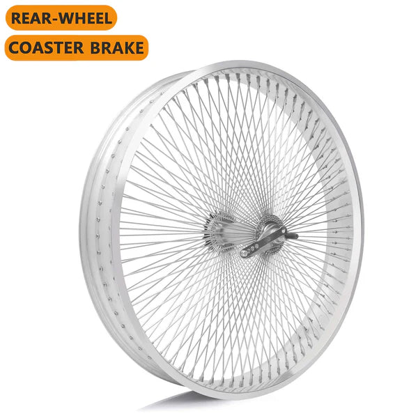 Tracer WH-TR9526140C        26"x3”/4” x13Gx140H Aluminum Polish Rim wheel Set.