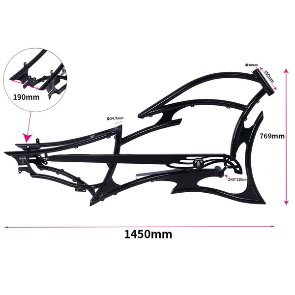 Tracer RAPTOR Ebike/Bike Frame 26inch
