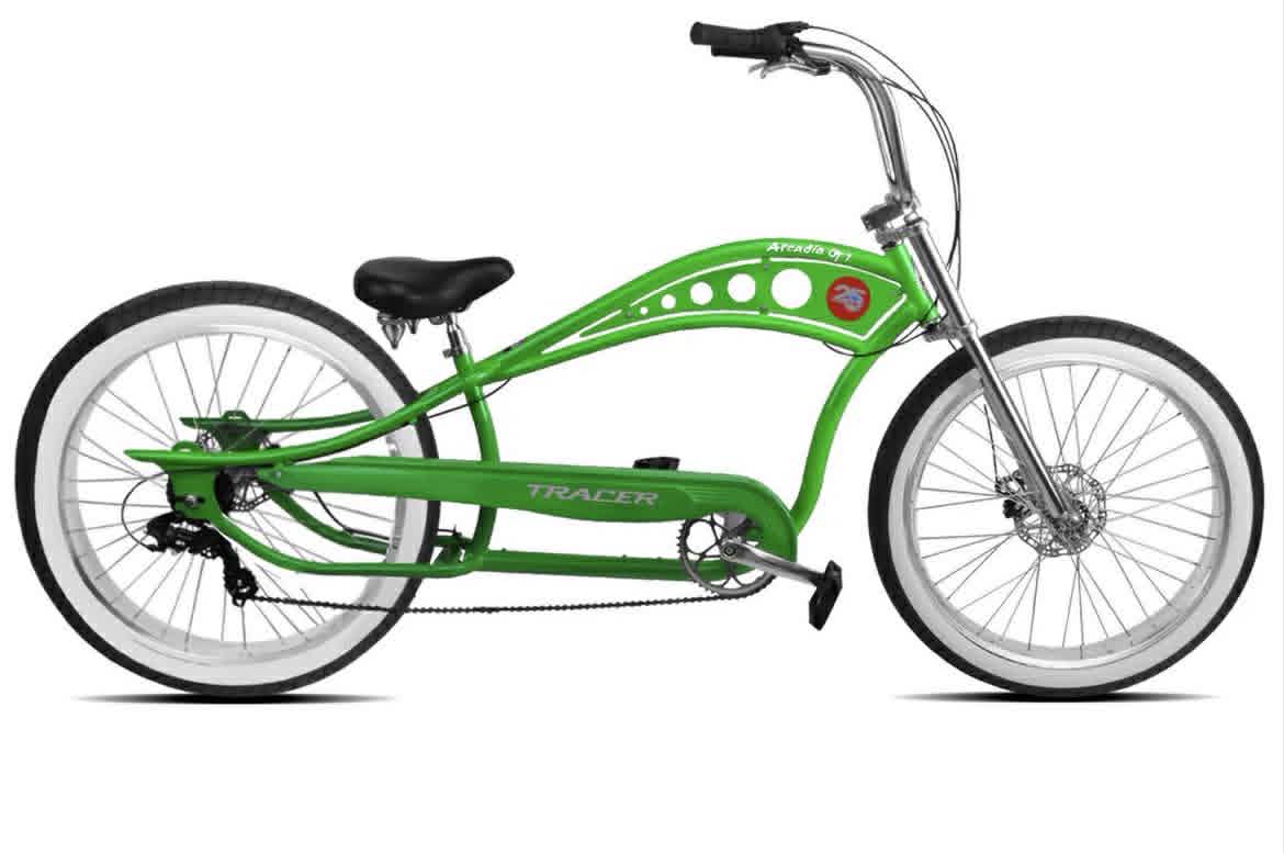 Tracer Arcadia GT7 26" Chopper Cruiser Stretch Bike 7 Speed