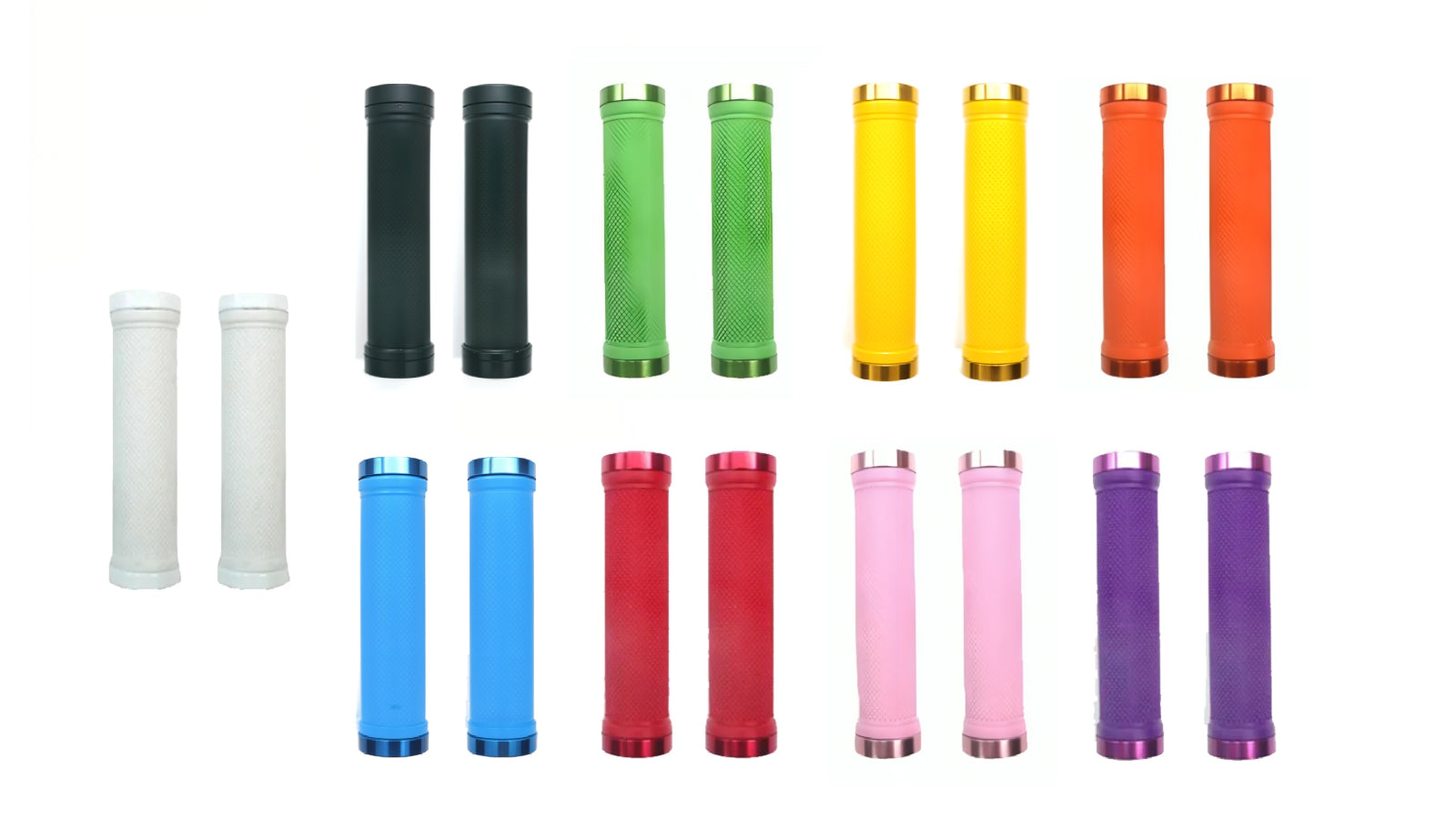 GRIPS Lock-On, Dual Clamp, 130mm, with Plug, multiple colours available