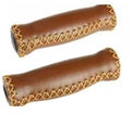 Handlebar Grips, L: 127mm, foam w/ brown cover, w/ black plugs