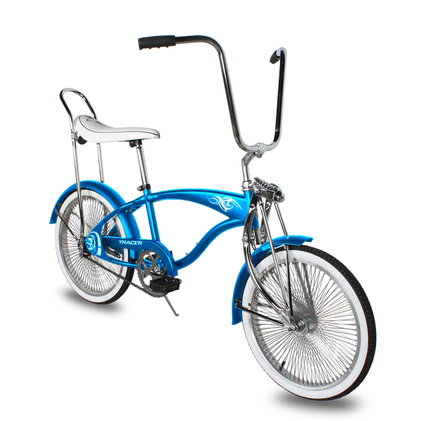 Tracer Hyena Classic Beach Lowrider Bike w/140H Wheel, Single Speed, w/ Banana Seat