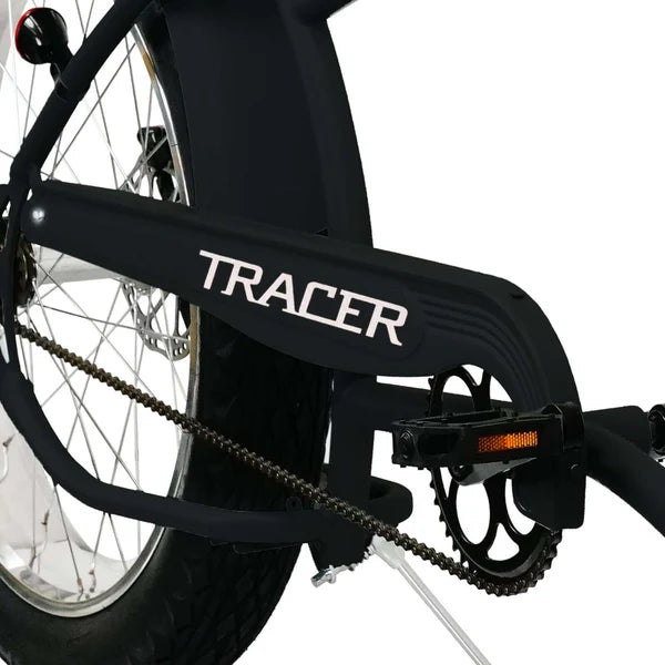 Tracer Santak GT 26" Chopper Stretch Cruiser Fat Tyre Bike Single Speed