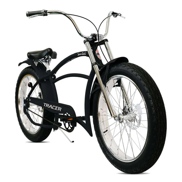 Tracer Santak GT 26" Chopper Stretch Cruiser Fat Tyre Bike Single Speed
