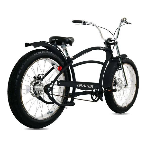 Tracer Santak GT 26" Chopper Stretch Cruiser Fat Tyre Bike Single Speed
