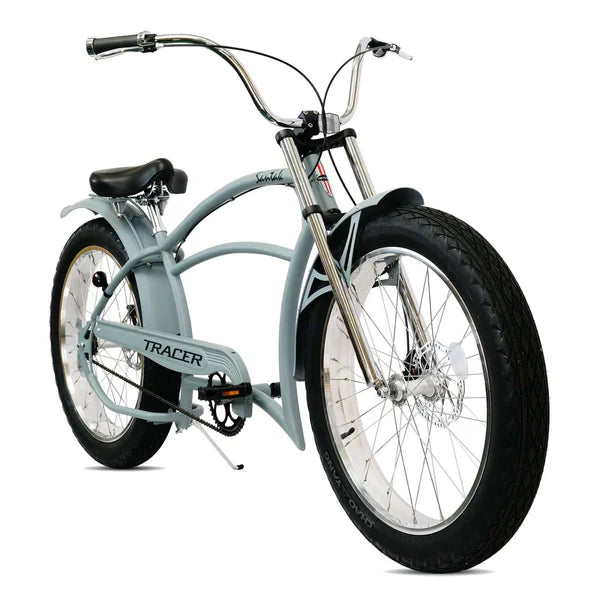 Tracer Santak GT 26" Chopper Stretch Cruiser Fat Tyre Bike Single Speed