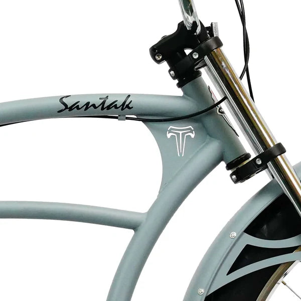 Tracer Santak GT 26" Chopper Stretch Cruiser Fat Tyre Bike Single Speed